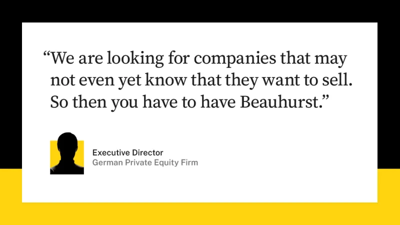 Case studies: German private equity investor (anonymised)