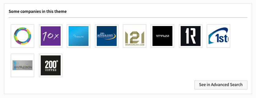 Beauhurst explore companies advanced search