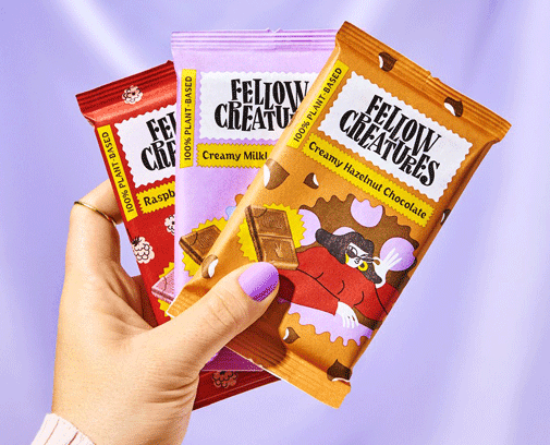 Fellow Creatures plant-based chocolate bars